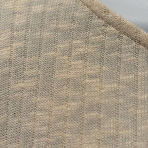 Zara Cream sweater ribbed knit long balloon linen sleeves tie shirt size‎ medium - Picture 5 of 10